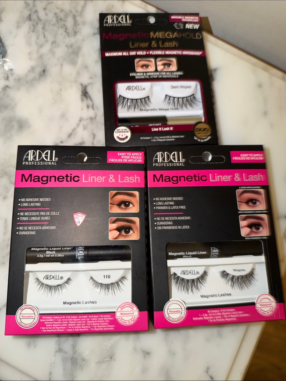 Ardell Magnetic Liner & Lash Sets - ALL 3! Easy to Apply W/Megahold